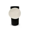 Vase Black Circle Off White