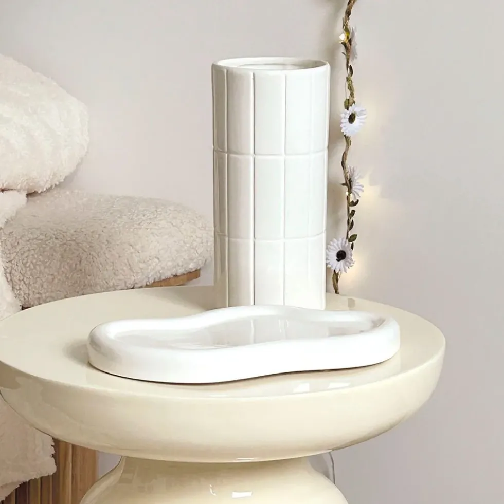 Vase Carrelage White