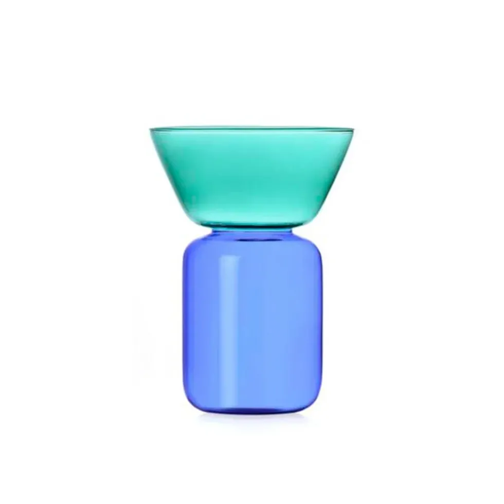 Vase Gelée Light Blue Petrol Small