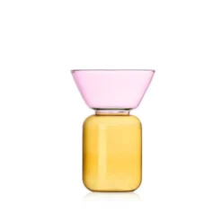 Vase Gelée Yellow Pink Small