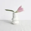 Vase Geo White/Blue