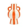 Vase Strips Orange White