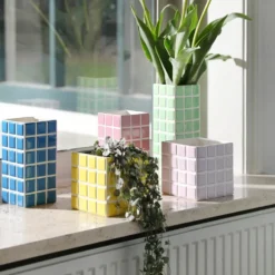 Vase Tile Pink