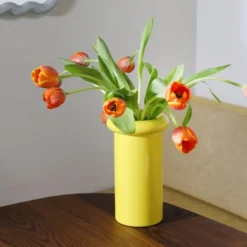 Vase Turbam Yellow