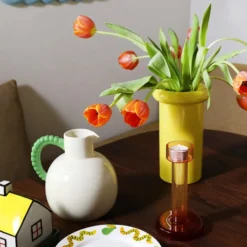 Vase Turbam Yellow