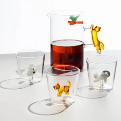 Vaso Gato con Cola Ámbar 35cl Tabby Cat