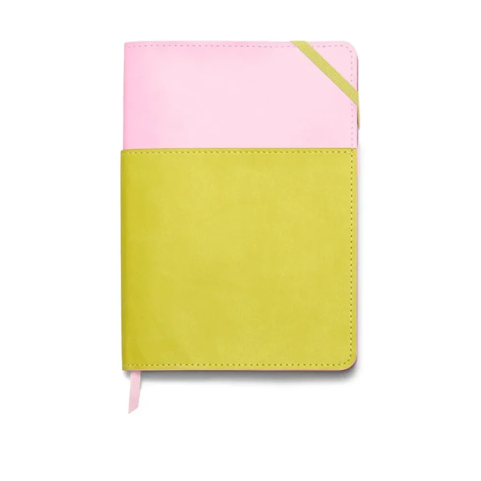 Vegan Leather Pocket Journal Lilac & Matcha