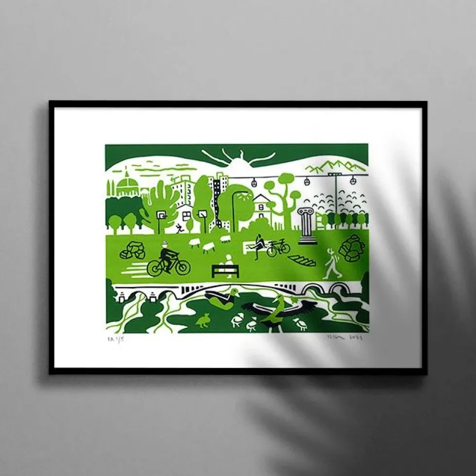 Verde Imperium Screen Print A3
