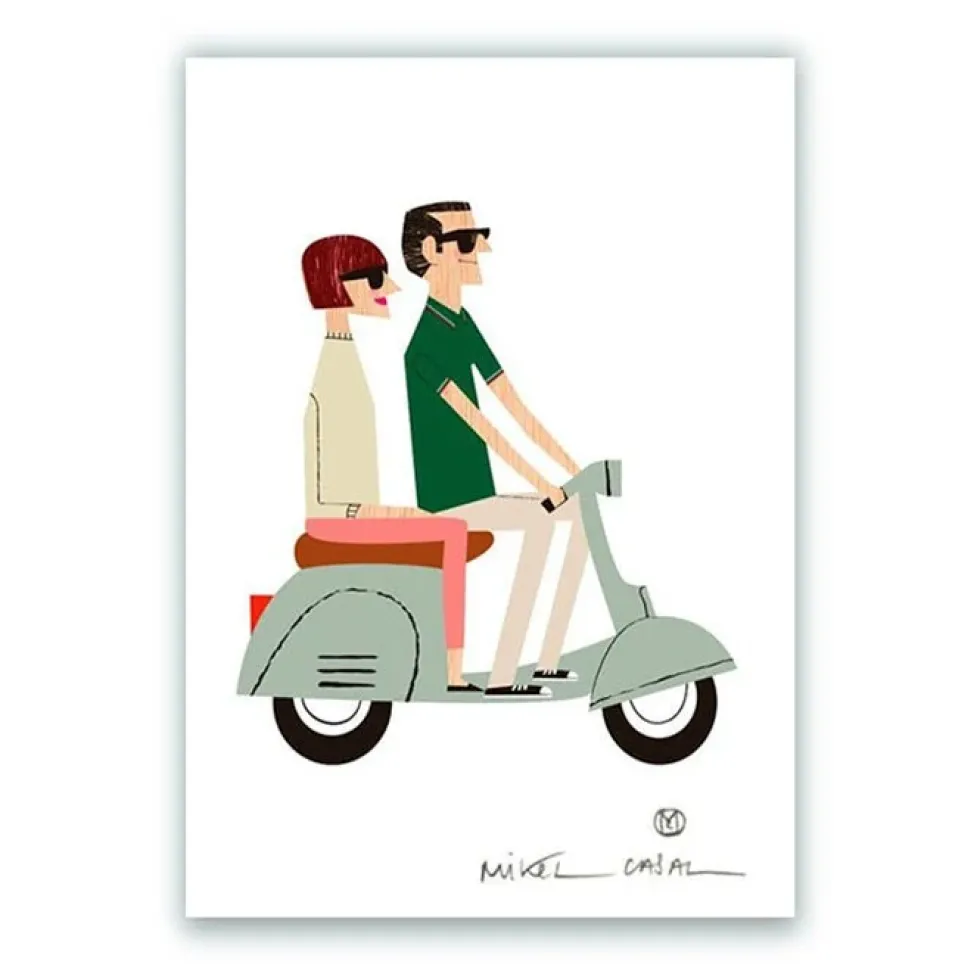 Vespa Giclée Print A5