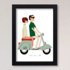 Vespa Giclée Print A5