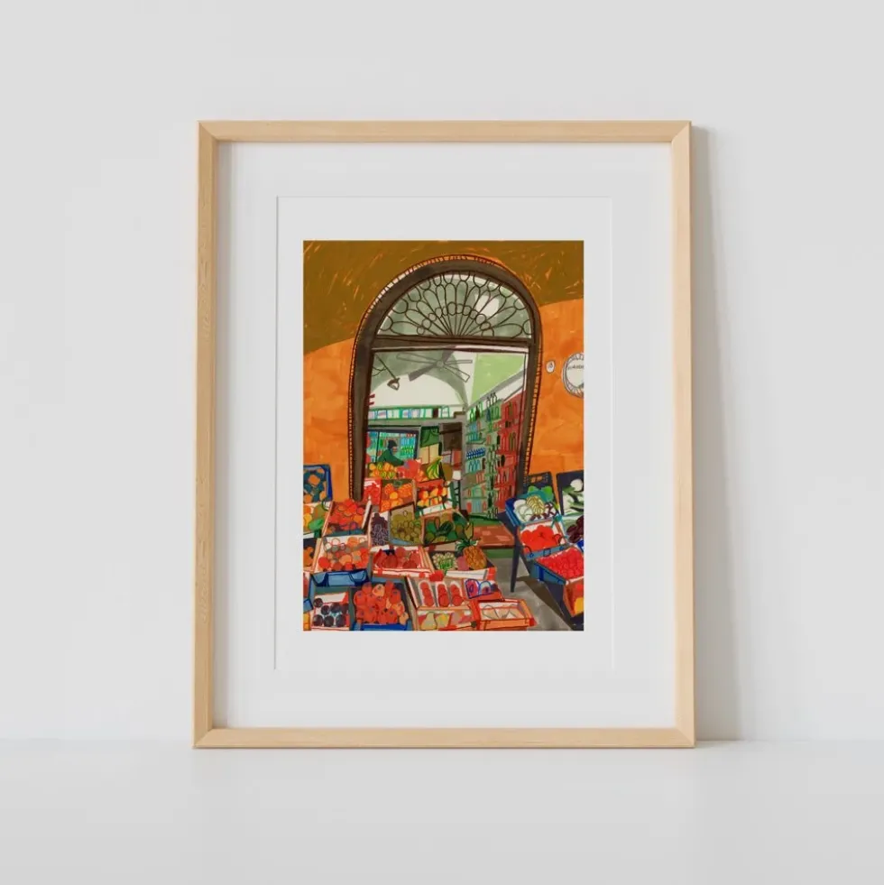 Via Drapperie, Bologna Giclée Print