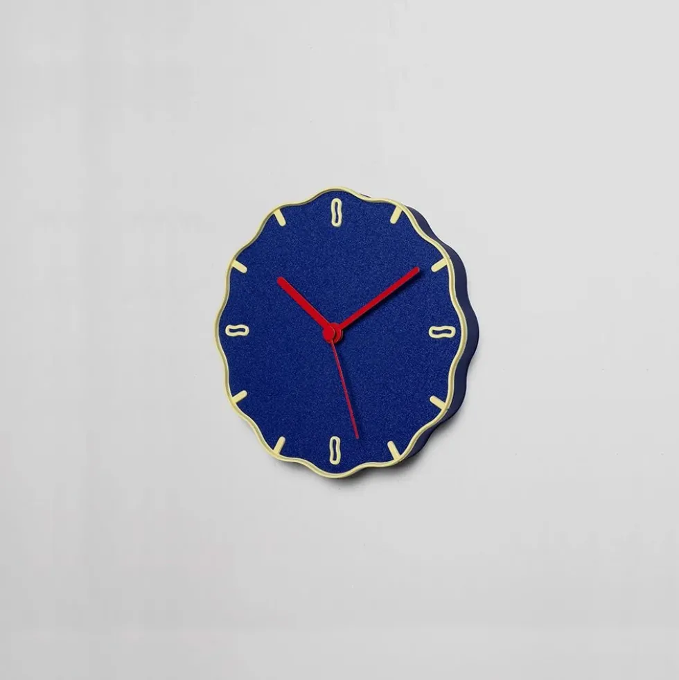 Wall Clock Margherita Blue/Yellow/Red
