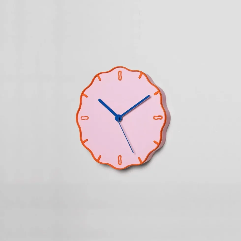 Wall Clock Margherita Pink/Orange/Blue