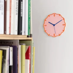 Wall Clock Margherita Pink/Orange/Blue
