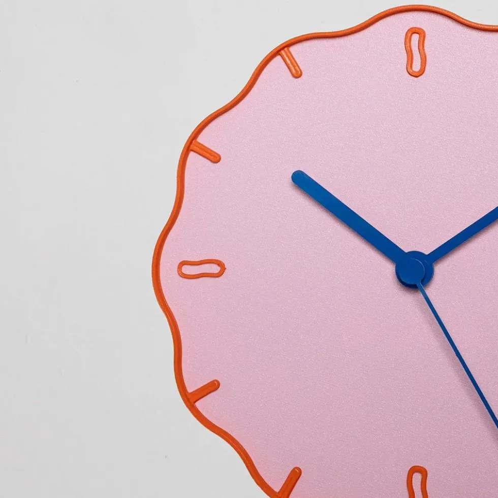 Wall Clock Margherita Pink/Orange/Blue