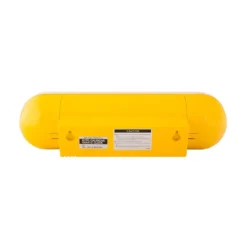 Wall Clock Tube Flip Bright Yellow