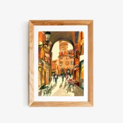 Warm Autumn Afternoon in Bologna Giclée Print