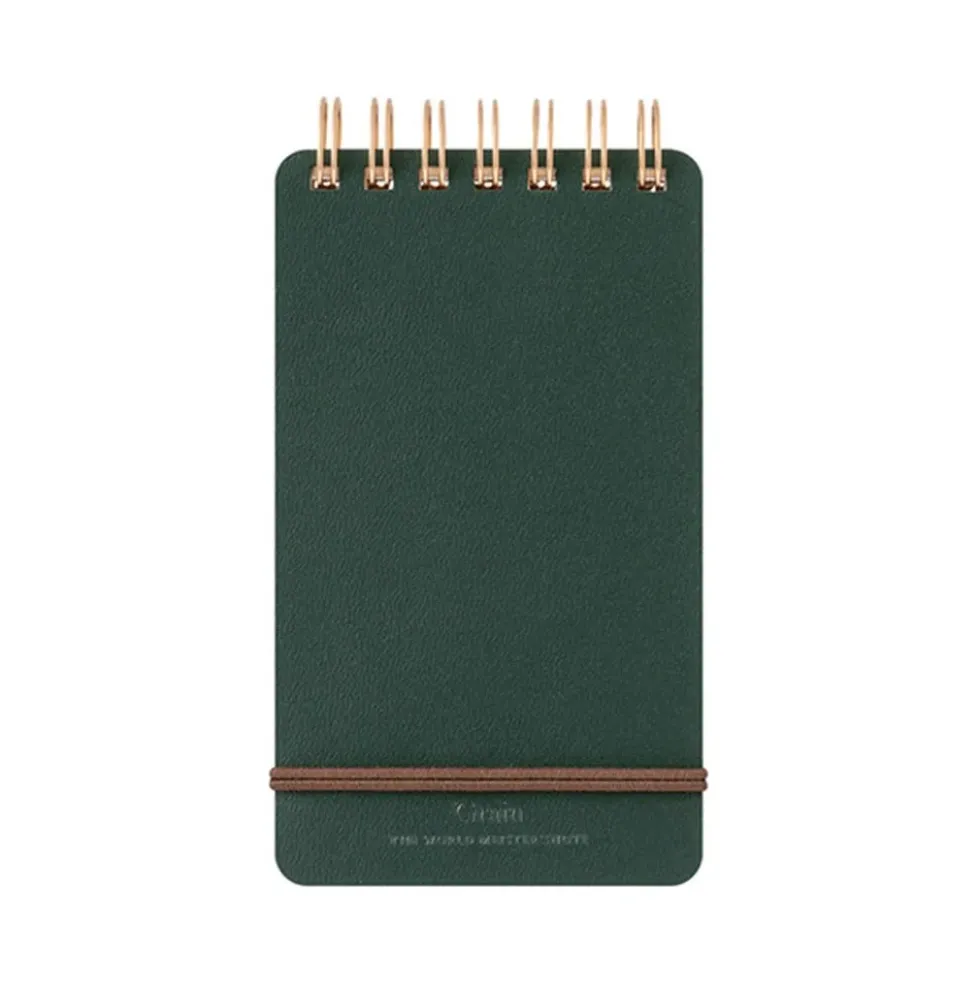 WM Ring Memo Grain Green