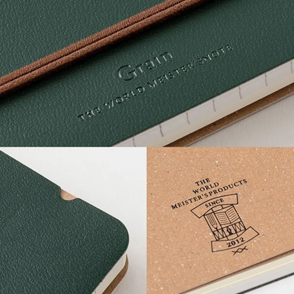 WM Ring Notebook Grain B6 Variant Green