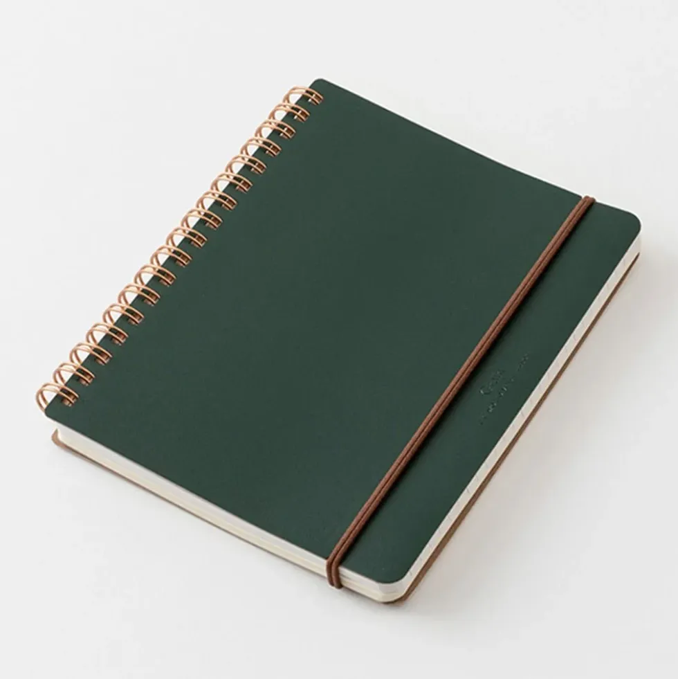 WM Ring Notebook Grain B6 Variant Green