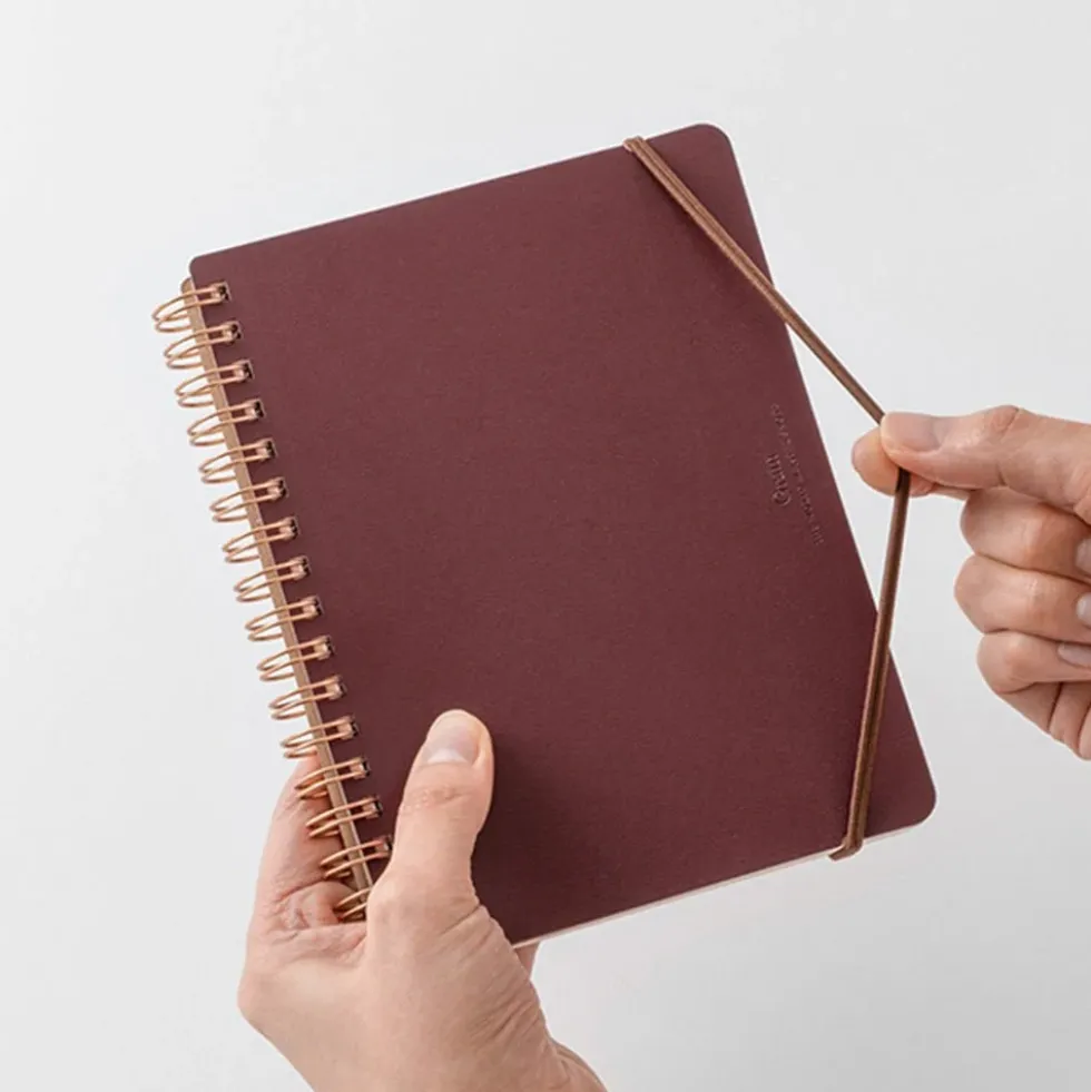 WM Ring Notebook Grain B6 Variant Red