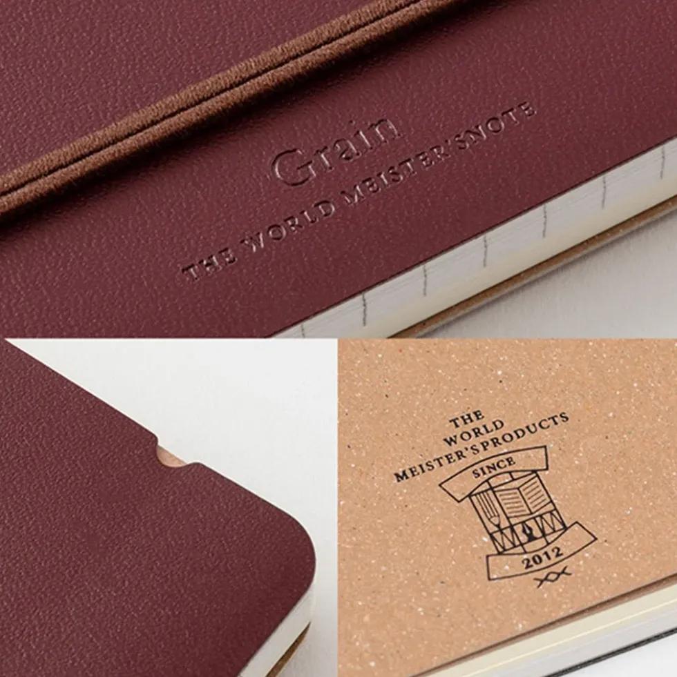 WM Ring Notebook Grain B6 Variant Red