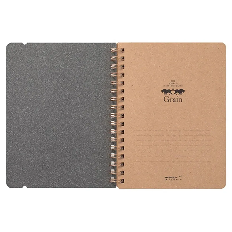 WM Ring Notebook Grain B6 Variant Red