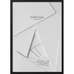 Wooden Frame A3 Glass Black