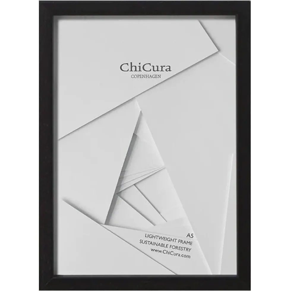 Wooden Frame A5 Glass Black