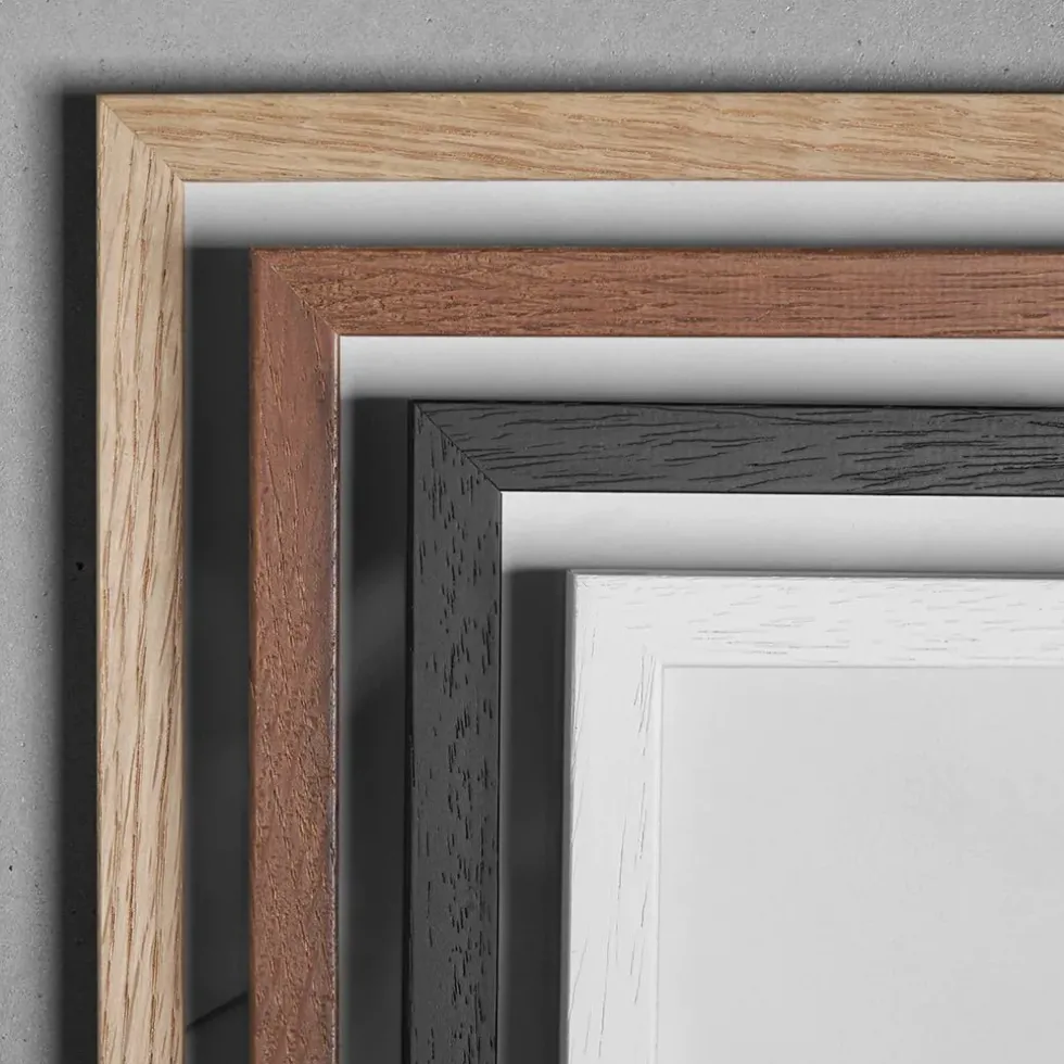 Wooden Frame A5 Glass Black