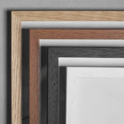 Wooden Frame A3 Glass White