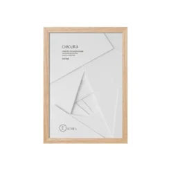 Wooden Frame E A4 Oak - Anti-Reflective Acrylic