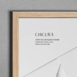 Wooden Frame E A2 Oak - Anti-Reflective Acrylic