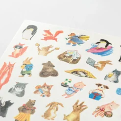 Yuru Log Sticker 1 Sheet Animal