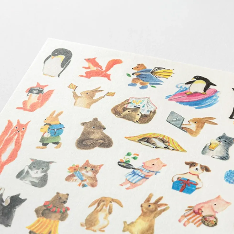 Yuru Log Sticker 1 Sheet Animal