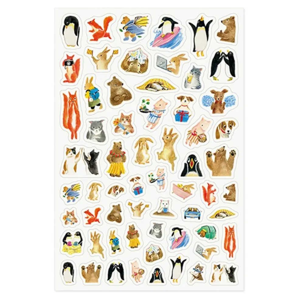 Yuru Log Sticker 1 Sheet Animal