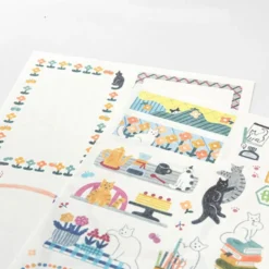 Yuru Log Sticker 2 Sheets Cat