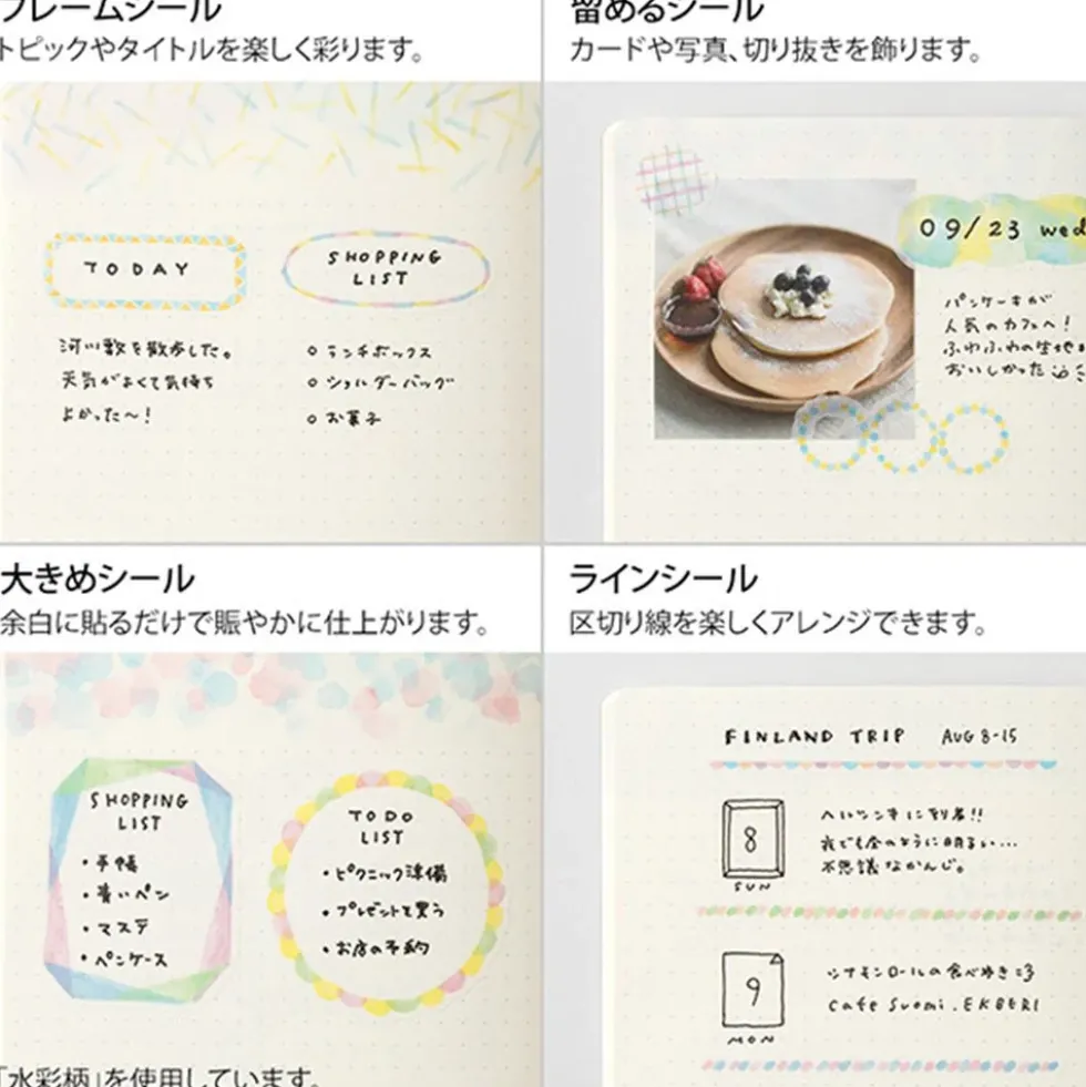 Yuru Log Sticker 2 Sheets Cat